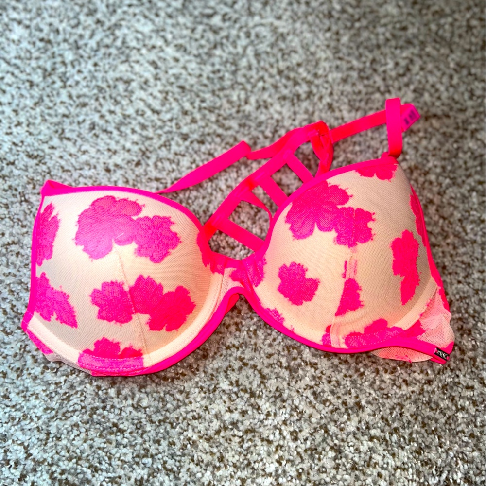 Floral  Push Up Bra